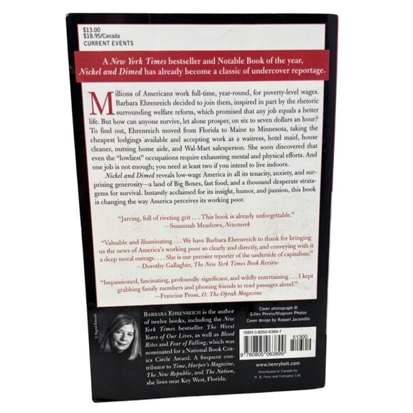 Nickel & Dimed: On (Not) Getting By In America By Barbara Ehrenreich - Picture 4 of 4